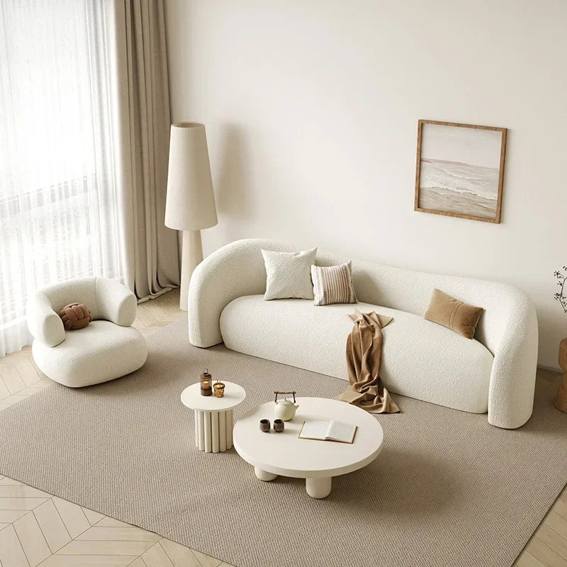 nordic living room Sofas minimalist lazy luxury europe Sofas family white salas y sofas muebles elegantes modernos Furniture