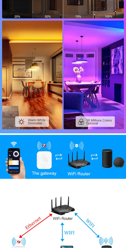 Smart LED Dimmer Tuya Wifi Zigbee DIM CCT RGB RGBW RGBCCT PWM LED Controller Support Alexa Google Home Voice Control