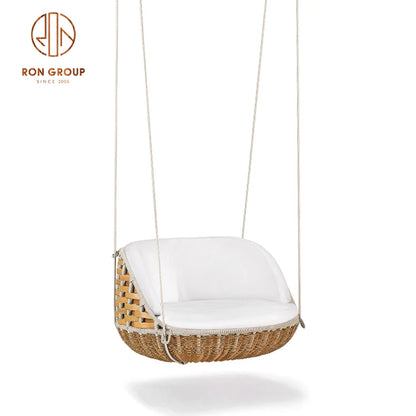 High Quality Wholesale Outdoor Garden Furniture Single Seating Tree Reclining Rattan Chairs Hammock Swing Egg Patio Chair