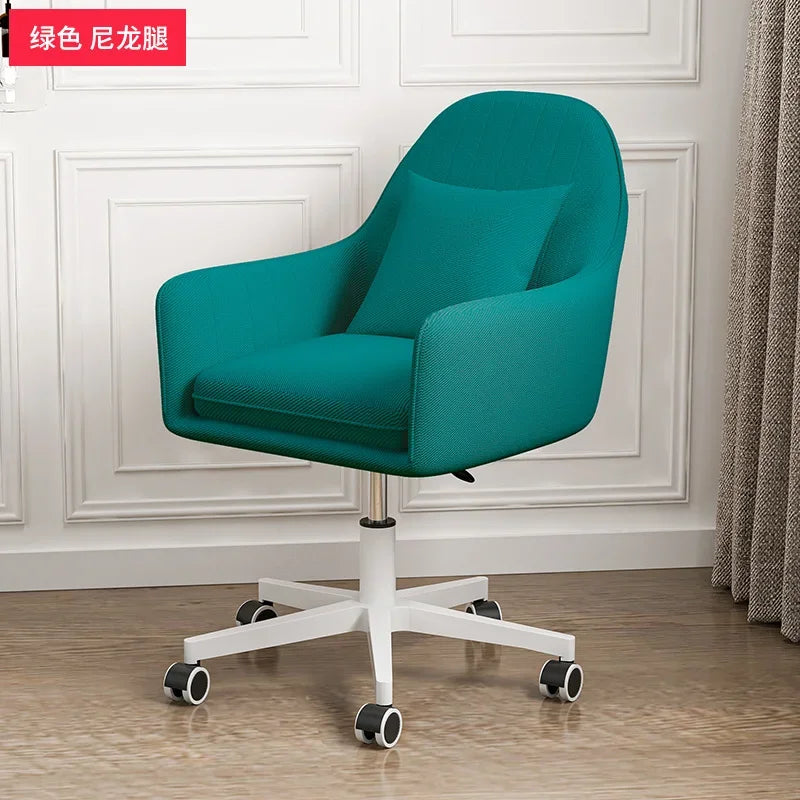 Computer Chair Nordic Household Comfortable Office Chair Bedroom Furniture Designer Backrest Study Swivel Pulley Gaming Chair