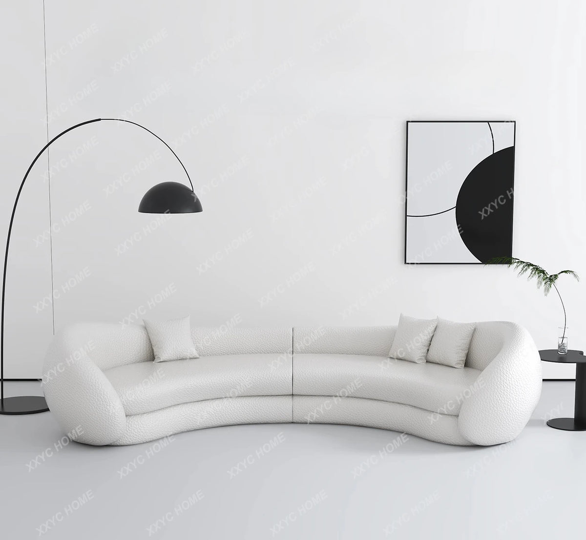 JJJJMinimalist Curved Sofa Sitting Area Reception Creative Sofa