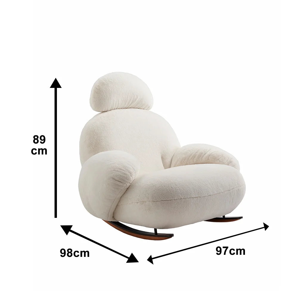 Luxury Modern Recliner Chair with Cushion Relaxing Rocking Furniture for Home Office & Hotel Leisure Living Room Sets