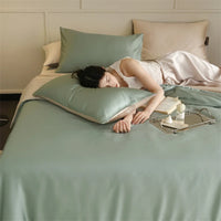 Mulberry Silk Bedding Set Luxury Natural 100% Silk Duvet Cover Set Bed Sheet Pillowcase Single Double Bedsheet King Queen Size