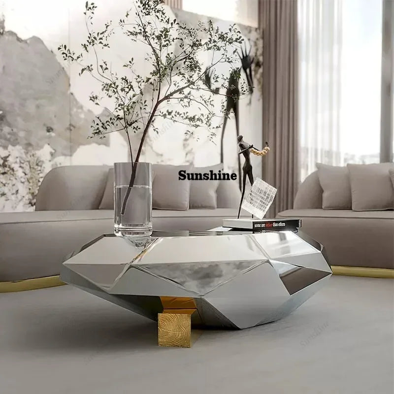 Modern Luxury Coffee Table Nordic Small Designer Books Industrial Coffee Table Clear Simple Cheap Metal Meubles Home Furniture