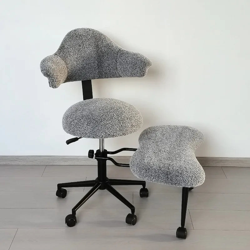 Cross Legged Chair - Meditation Chair With Wheels  ADHD Chair Height Adjustable Seat  Adjustable Footstool