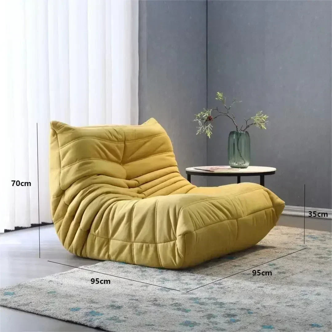Caterpillar Lazy Sofa Chair Sleepable or Lying Bedroom Single Internet Celebrity Balcony Living Room Leisure Chair