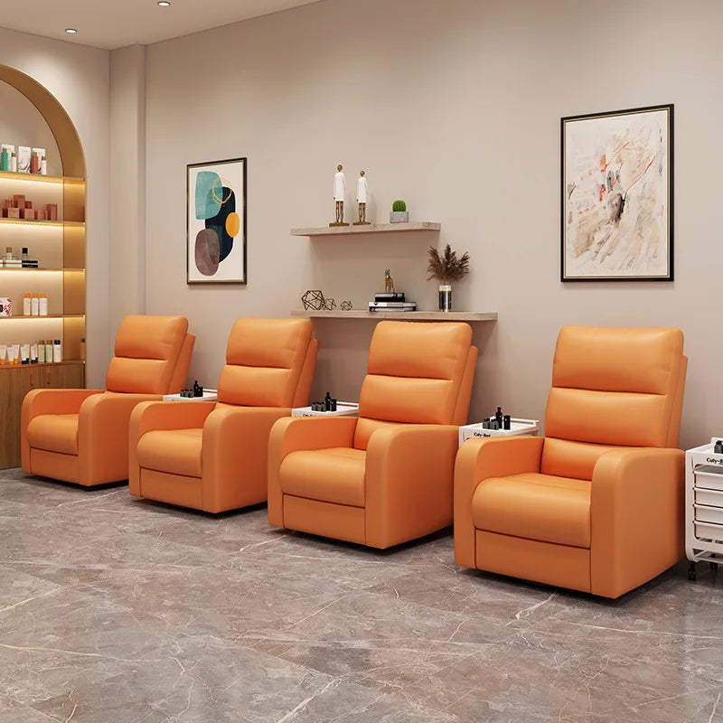 Lazy Multi-functional Sofa Beauty Salon Can Lie Flat Sofa Cabin Manicure Eyelash Shop Recliner Foot Bath Electric Sofa Chair