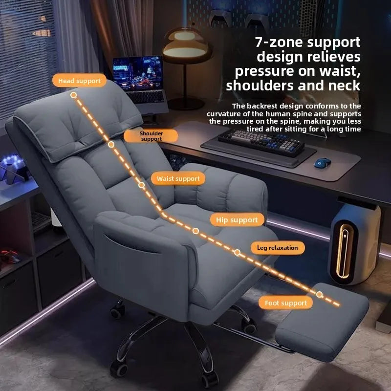 Ergonomics Office Chairs E-sports Computer Chairs Height-adjustable Dormitory Backrest Stools Silla Gamer Home Office Furniture