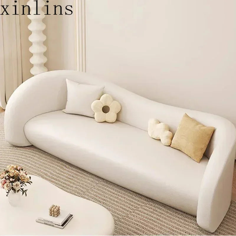 nordic living room Sofas minimalist lazy luxury europe Sofas family white salas y sofas muebles elegantes modernos Furniture