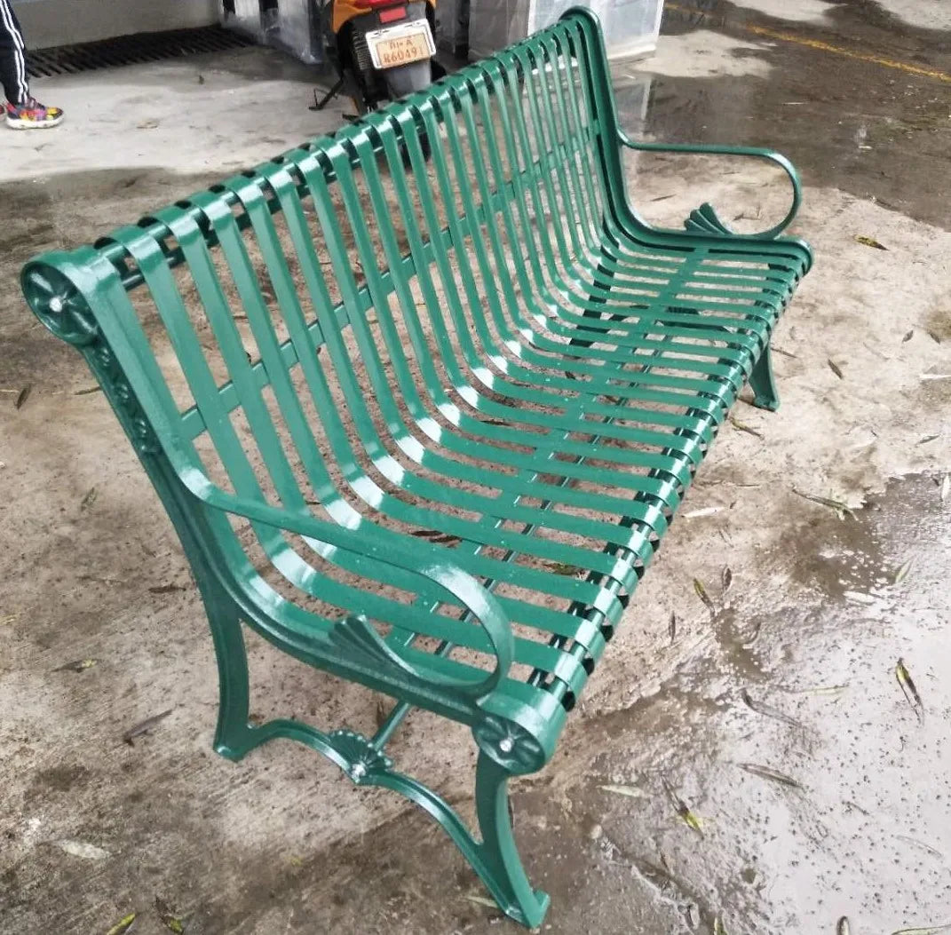Luxury Park Metal Benches Seat Outdoor Garden Patio Cast Iron Benches
