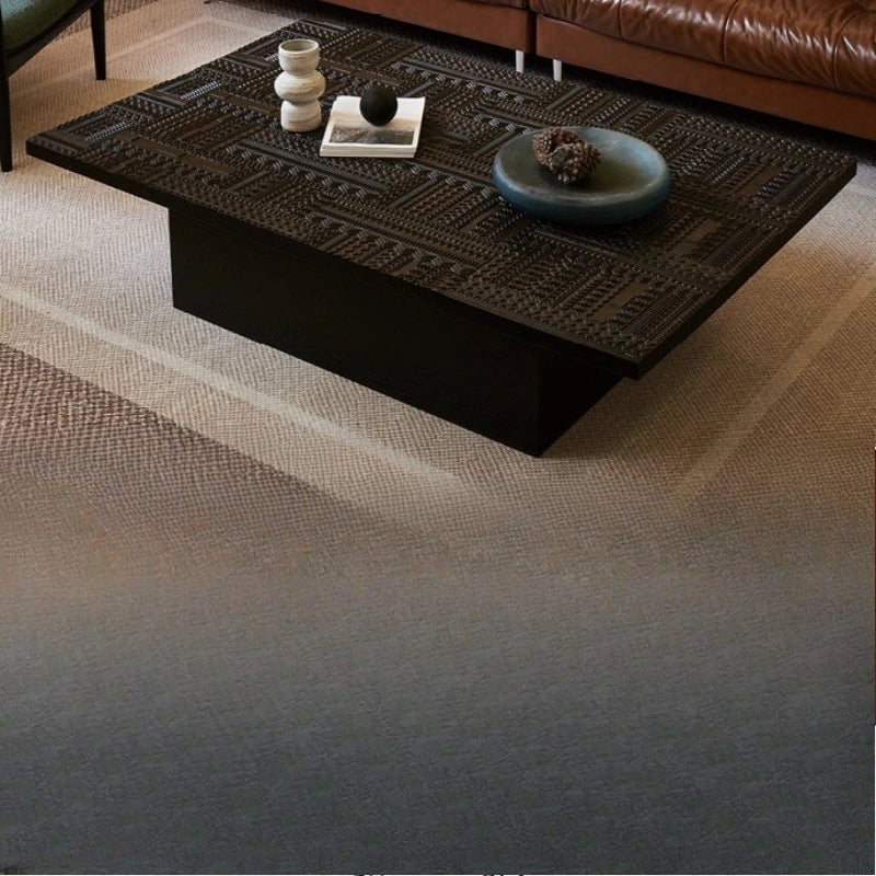 Villa Retro Coffee Tables Carving Minimalist Design Fashion Hotel Coffee Tables Office Advanced Home Furniture Couchtisch Ls40cj