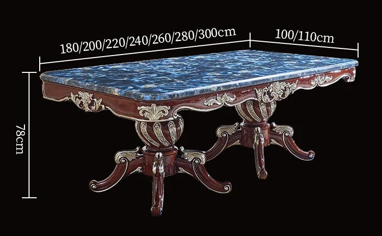 European dining table and chair combination villa household high-end small apartment dining tableT
