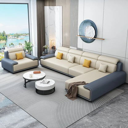Living Rooms Italian Room Home Furniture Modern Couch Luxury Sectional Sofy Do Salon Modular Sofa Cama Livingroom Sets 0711LSY