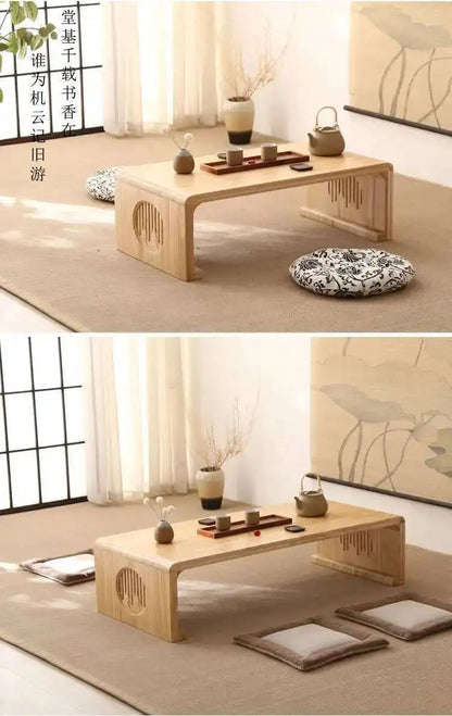 Japanese Floor Coffee Table Wood Entryways Vanity Sideboards Table Storage Couch Mesa De Centro Salon Livingroom Furniture Sets