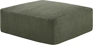 L-Shaped 3-Seat Sleeper Sofa Couch for Living Room - 113 Sectional Lounge, Corduroy Cover, Easy Setup