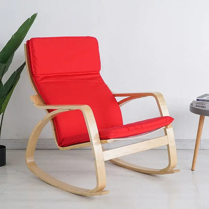 Simple and modern Nordic Boang rocking chair easy chair solid wood recliner lazy pregnant woman chair balcony lounge