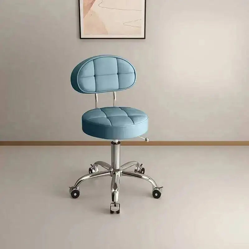 Big work stool hair cutting chair rotating lifting round stool pulley hair salon special beauty stool