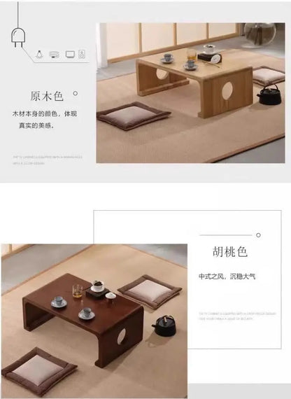 Homestay Leisure Coffee Tables Windowsill Living Room Multi-functional Low Coffee Tables Tea Wooden Furniture ChaJi MH40CJ