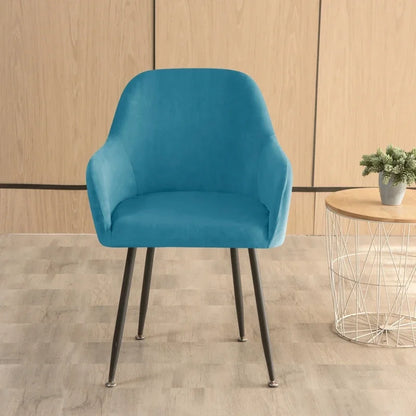 Thick Velvet Chair Covers Plush Fleece High Arm Chair Cover Elastic Slipcover All-inclusive Solid Chair Cover