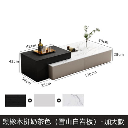 lifting Telescoping lounge coffee table living room Lift top Design Luxury Side Table Storage Tavolino Soggiorno Furniture