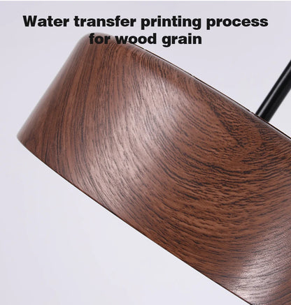 Nordic LED Ceiling Light Circular Walnut Wood Grain Aisle Light Dressing Room Corridor Balcony Decoration Indoor Ceiling Lamp