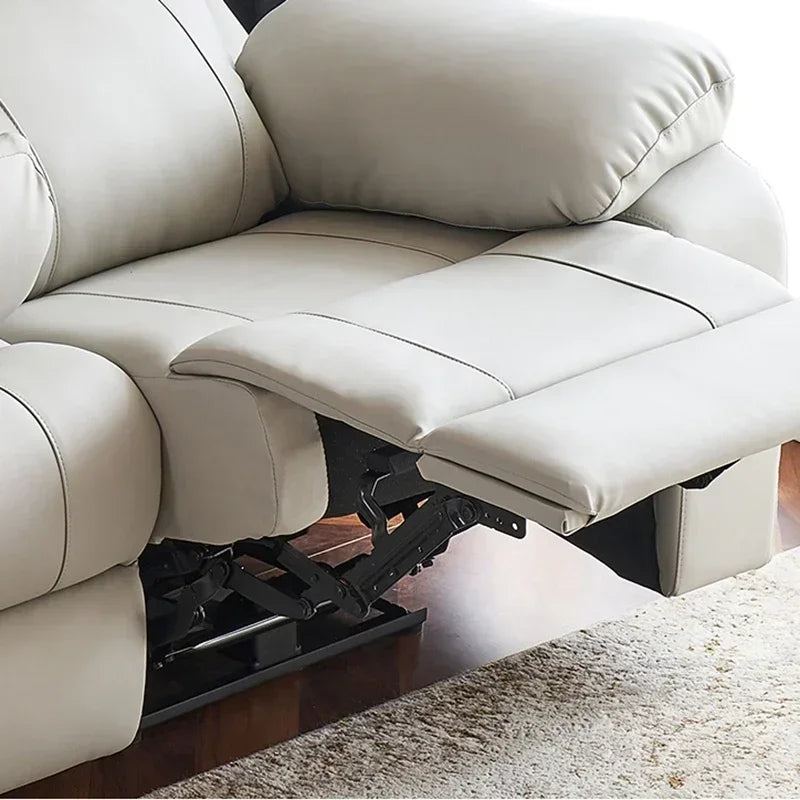 ReclinerMassage Bed Electric Accent Chair Lounge Cheslong Leather Italian Furniture