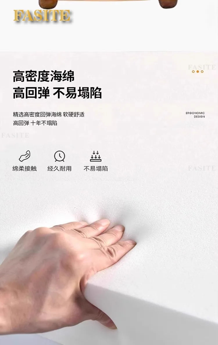 Outdoor teak courtyard Nordic style open-air famous villa anti-corrosion solid wood goose soft stone sofa