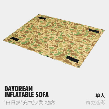 Double and Single Inflatable Sofa with Built-in Air Pump, Comfortable and Portable for Camping and Leisure Home Use