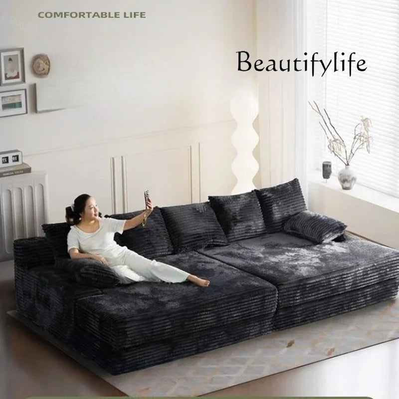 Bed Luxury European Sofa Armrest Adults Villa Floor Vacuum Compressed Couch Living Room Recliner Divano Sottovuoto Furniture