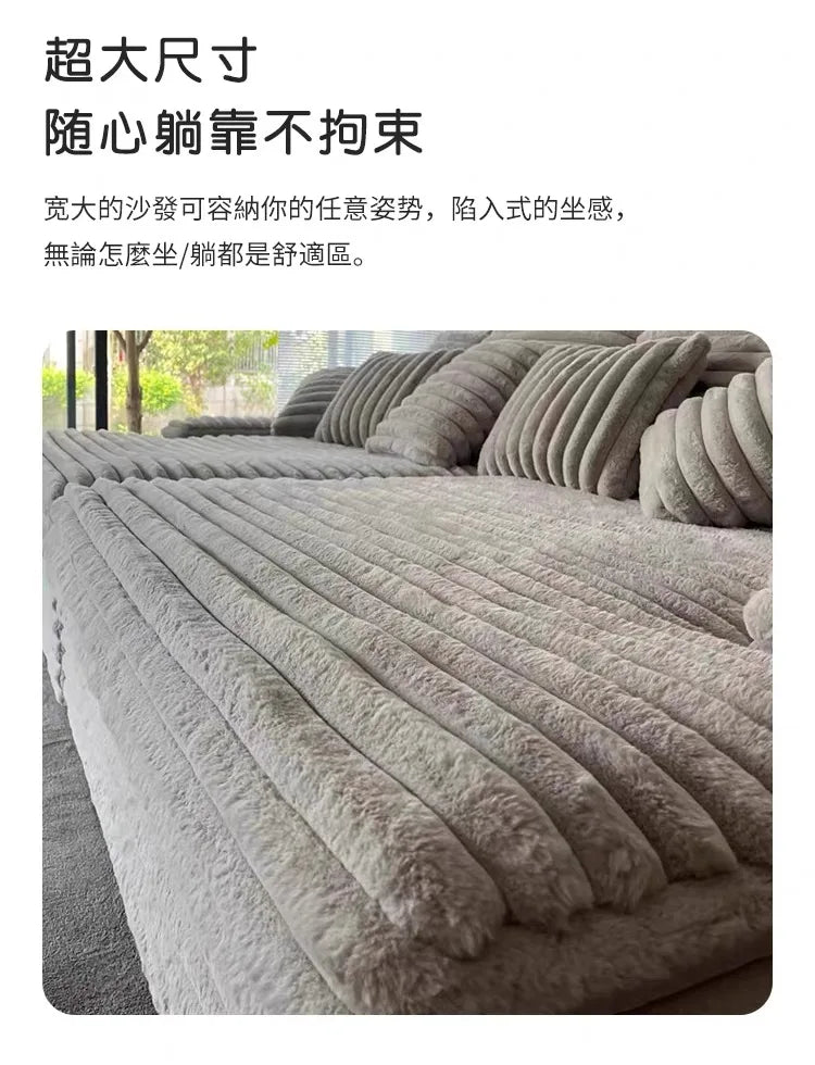 Corduroy Lazy Sofa Straight Row Sponge Fabric Armchair Recliner Compressed Vacuum Sofa Bed Lounge Living Room Bedroom Furniture