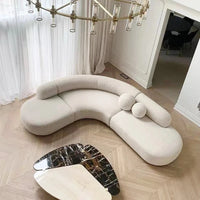 NNFrench Wind Circular Arc Corner Multi-person Size Apartment Waterproof And Erasable