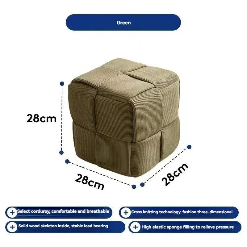 Household door shoes stool fashion small stool simple creative dice stool living room sofa stool pedal stool.