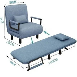Modern folding sofa bed apartment small apartment simple single and double folding sofa with armrest