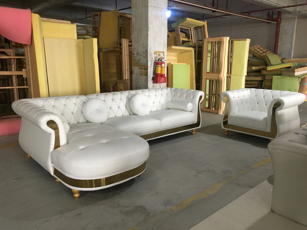 Contemporary C700 Modern Living Room Corner Sofa Set with Massage Feature for Apartment or Mall Furniture