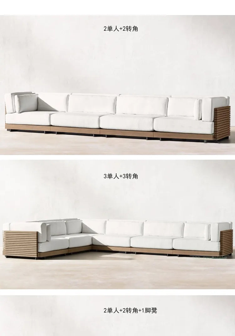 Modern Sun-proof Garden Sets Soild Wood Part Tiny Houses Sectional Garden Sets Nordic Outside Salon De Jardin Garden Furniture