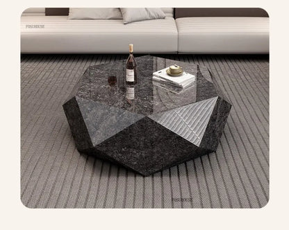 Irregularly Shaped Gold Metal Coffee Tables for Living Room Italian Luxury Side Tables Minimalist High-end Table for Office