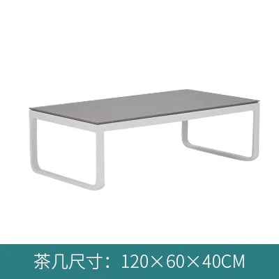 Outdoor rattan sofa, terrace, leisure rattan chair, tea table, courtyard villa, garden, living room, sunroom, rattan sofa combin