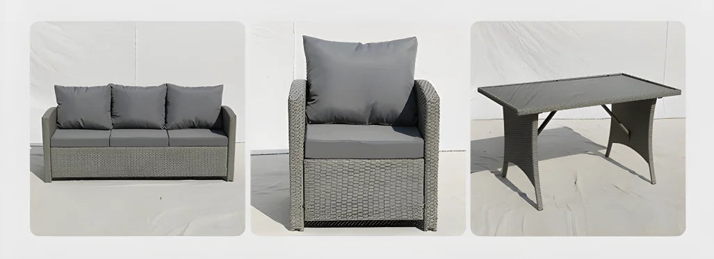 Cheap Waterproof and Sun-proof High Quality PE Rattan Leisure Sofa Set for Garden Party Resort Hotel