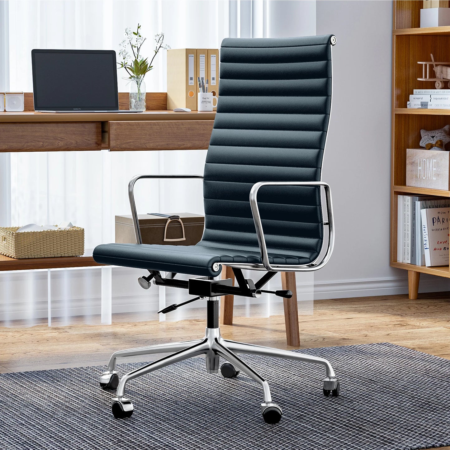 Office chairs Ergonomic Office Chair Mesh Back Lumbar Support Flip-Up Armrests Reclining Adjustable Height for Home Office Desk