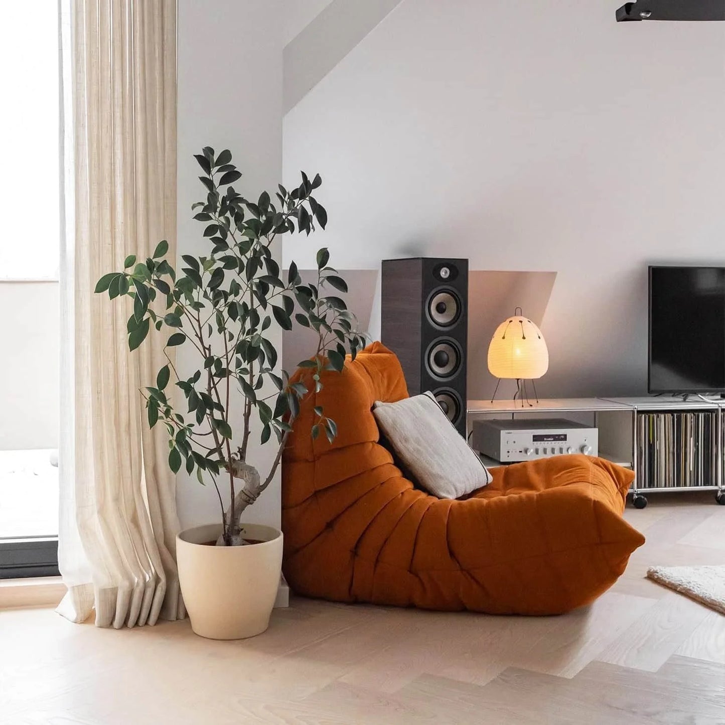 Caterpillar sofa togo modern living room balcony lounge lazy sofa available white lamb wool sofa