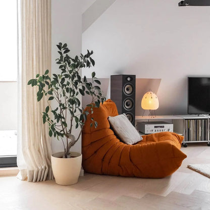 Caterpillar sofa togo modern living room balcony lounge lazy sofa available white lamb wool sofa