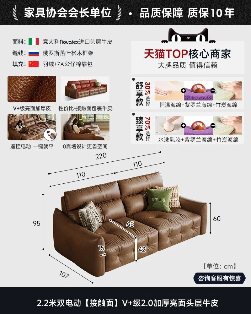 French Scalable Electric Sofa Bed Modern Designer Creativity Puff Sofa Comfort Lounge Living Room Furniture Canape Salon FYES