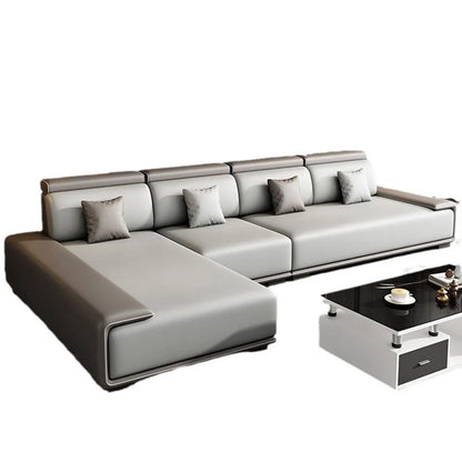 Modern Minimalist Fabric Sectional Sofa Set for Home and Mall Living Room Furniture
