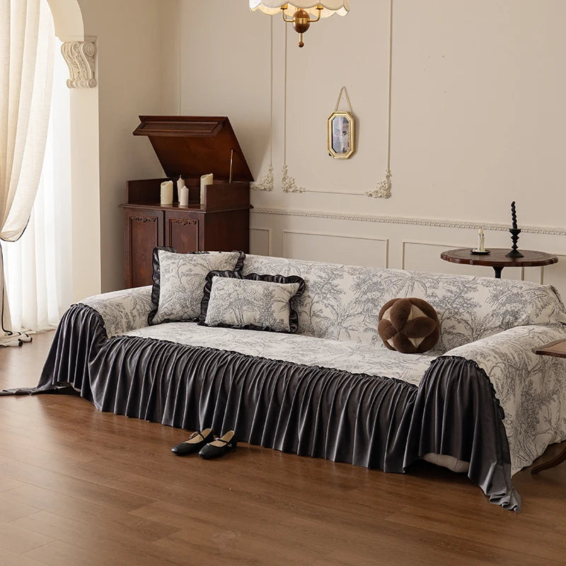 1 Piece Set Plant Stretchable Sofa Cover Non-slip Full Cover Dust Cover Bedroom Living Room Home Decoration 2/3/4 People