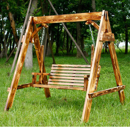 Advanced Wooden Patio Swings Balcony Villa Courtyard Fashion Patio Swings Hotel Simplicity Outdoor Furniture Columpiar Lsqq