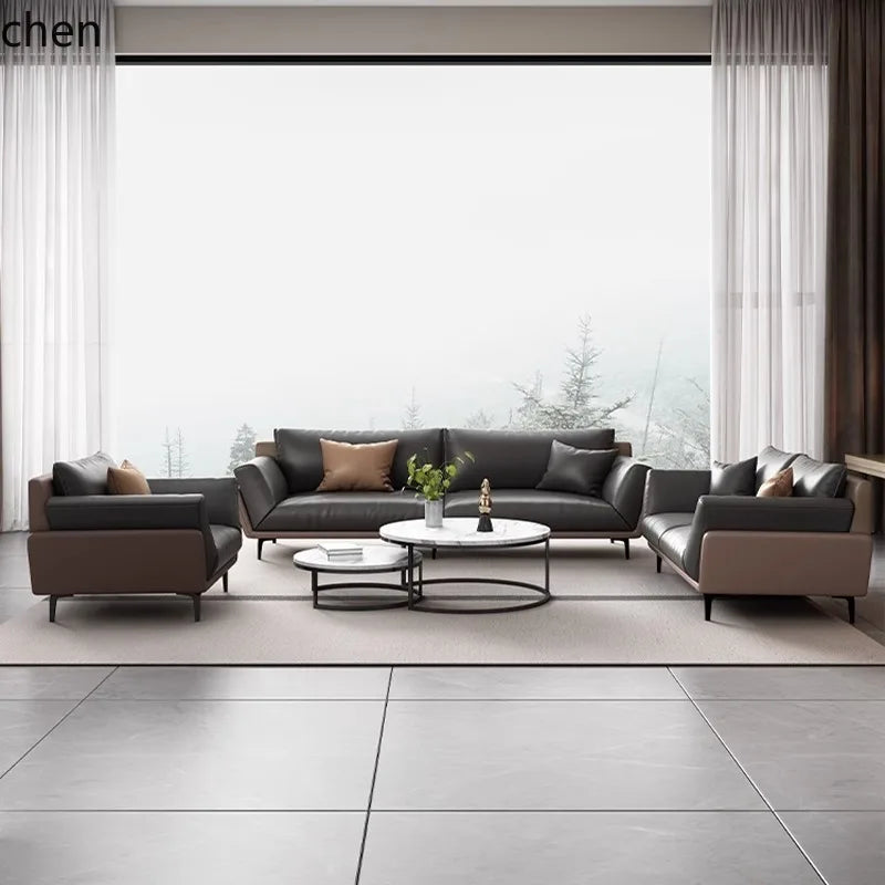 CP office sofa coffee table combination simple modern business rest reception