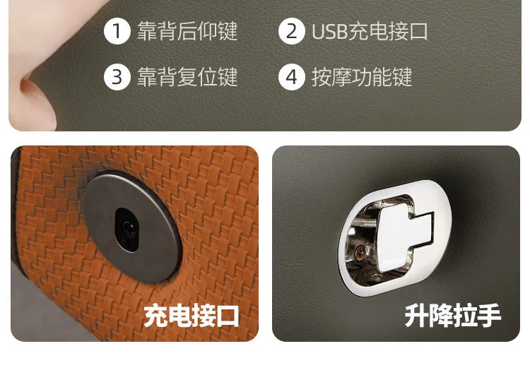 Intelligent electric leather office chair study computer chair president chair high frequency pulse