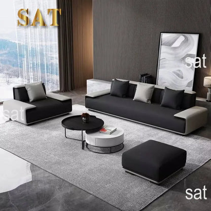 / Customizable Modern Concise Style Office Reception Waiting Sofa Set Leather Reclining Sofa