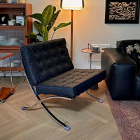 Barcelona Single Sofa Designer Lazy Sofa High-end Italian Living Room Sofa Chair Nordic Light Luxury Leisure Chair