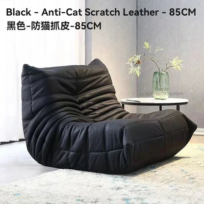Single suede foam sofa armless floor sofa lazy sofa living room bedroom balcony lounge chair reading chair fireside chair